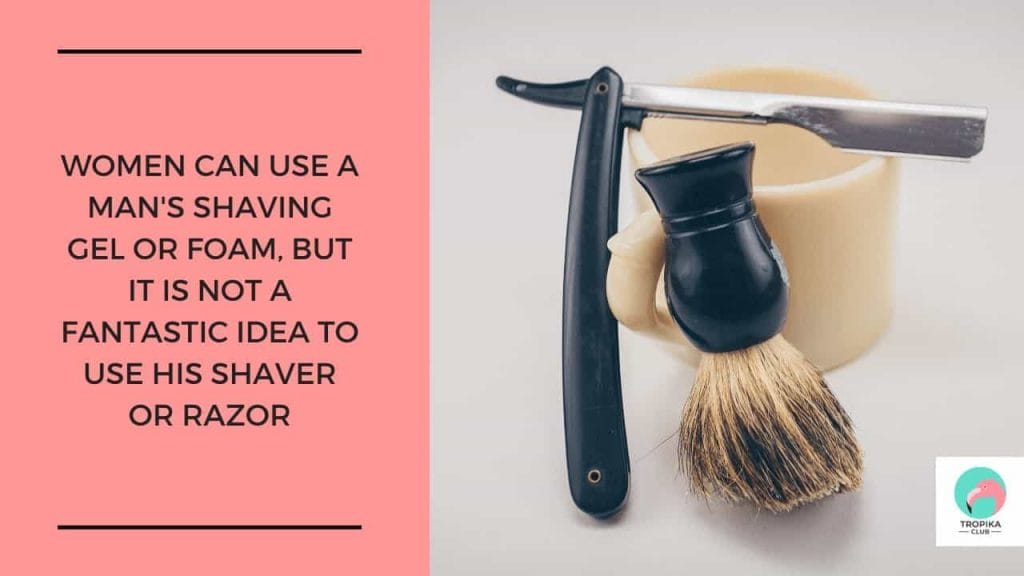 ​Lots of men and women think soap and water give a fantastic lubricant for helping the razor glide along the skin, but it might have an astringent effect, resulting in dry, flaky skin after drying