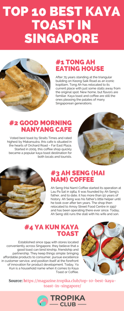 Top 10 Best Kaya Toast Infographics 