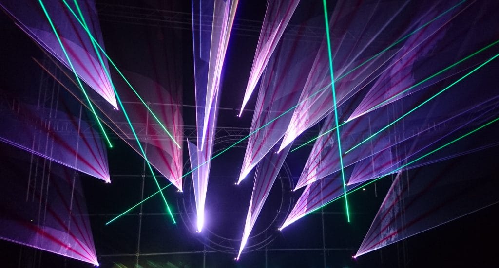 lightshow, laser, music