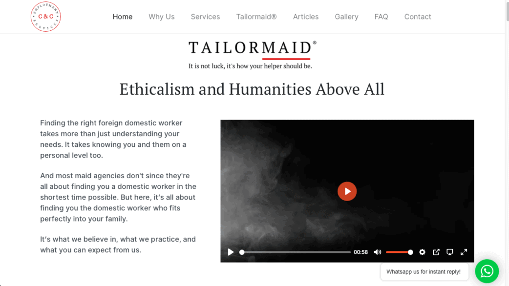 tailor maid agency - best maid agency in singapore