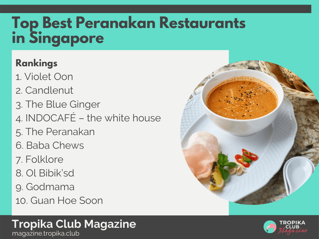 Top Best Peranakan Restaurants in Singapore