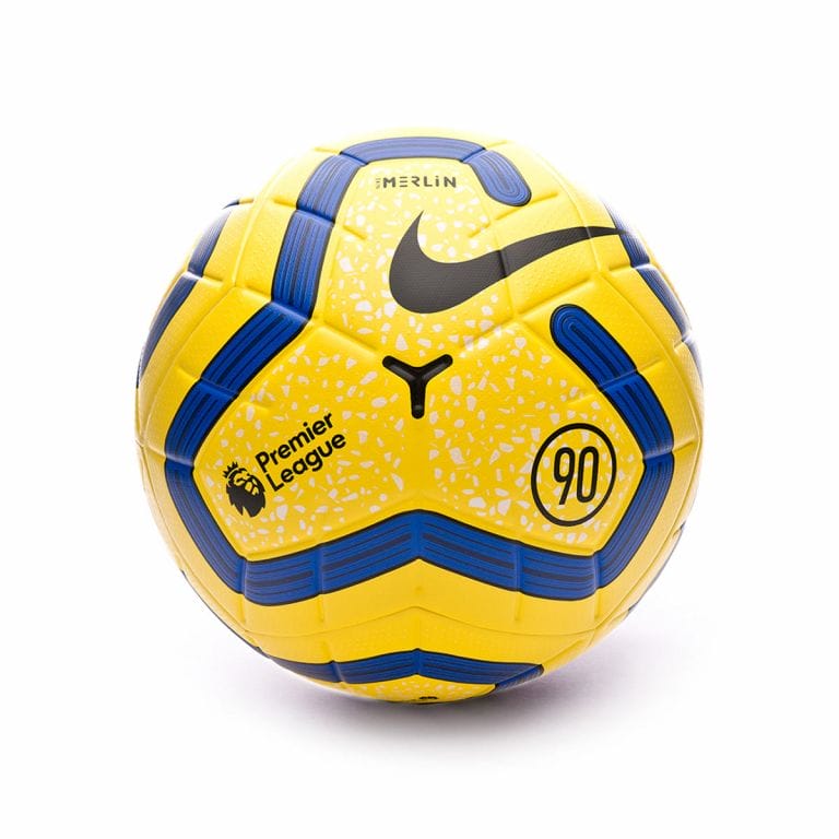 Buy Soccer football ball Premier League 19-20 Marlin Match training yellow  color FIFA Standard | SeeTracker Malaysia