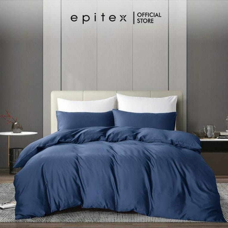 Epitex Homme Solid 1600TC Tencel Collection-Denim-FittedSet | NTUC FairPrice