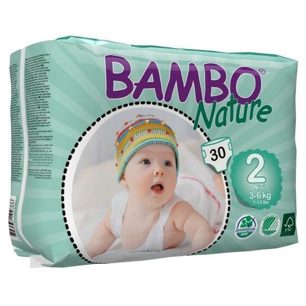 Bambo Nature - Mini(XS) - 30 Diapers - Giggles Baby